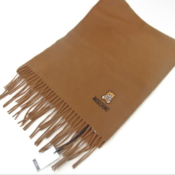 Moschino Accessories - Authentic MOSCHINO Teddy Bear Scarf Wool Brown